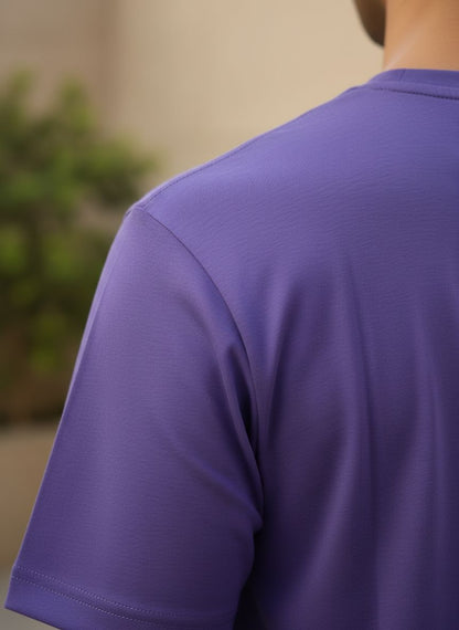 Unisex 100% Cotton Plain Round Neck T-Shirt – 180 GSM (Lavender) | Classic Tee