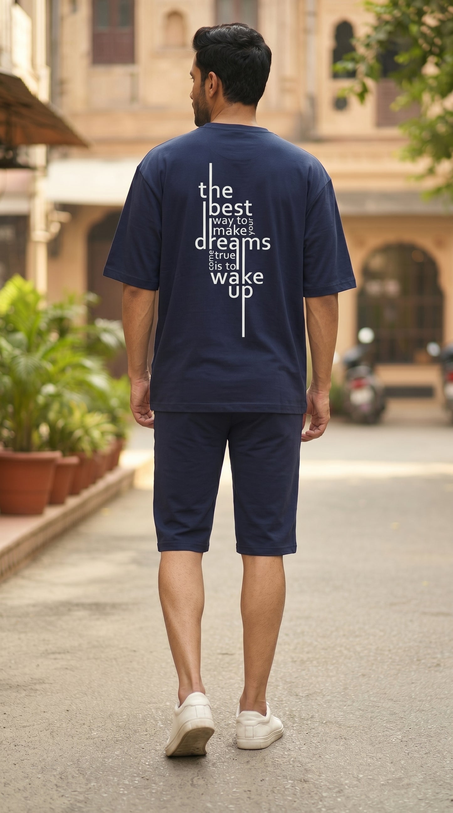 Wake Up – Oversized (Deep Navy)