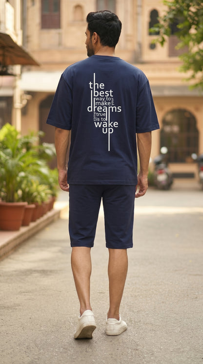 Wake Up – Oversized (Deep Navy)