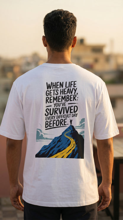 You’ve Survived – Oversized (White)