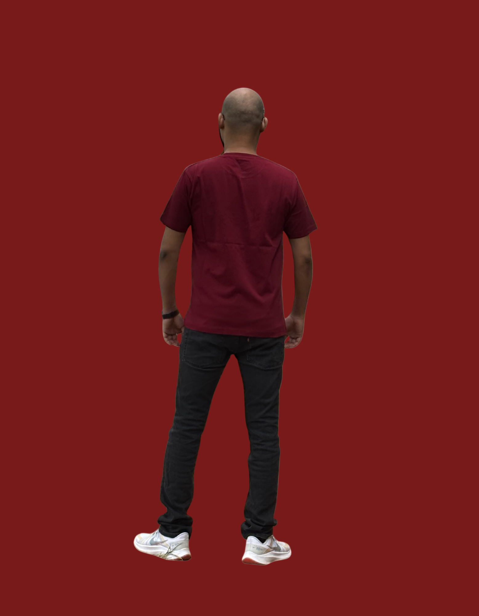 Classic Everyday Tee – 180 GSM Cotton Plain Tshirt in Maroon