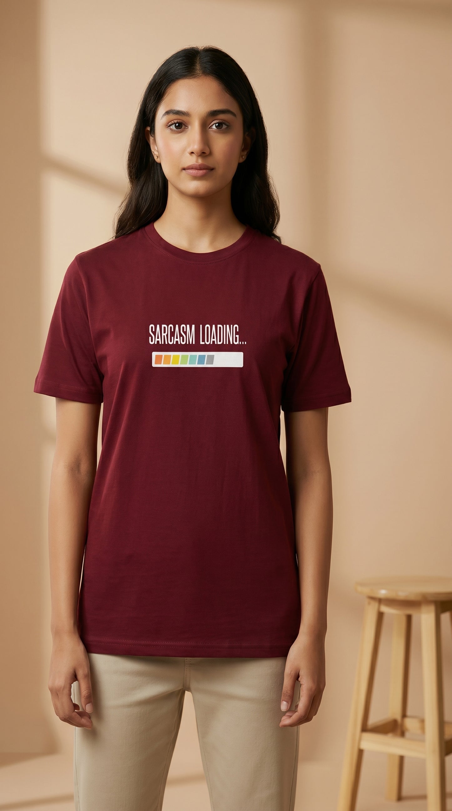 Sarcasm Loading – Regular (Maroon)