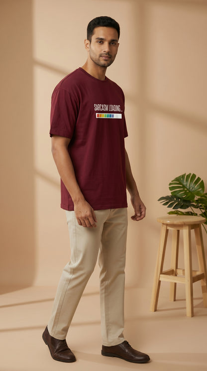 Sarcasm Loading – Regular (Maroon)