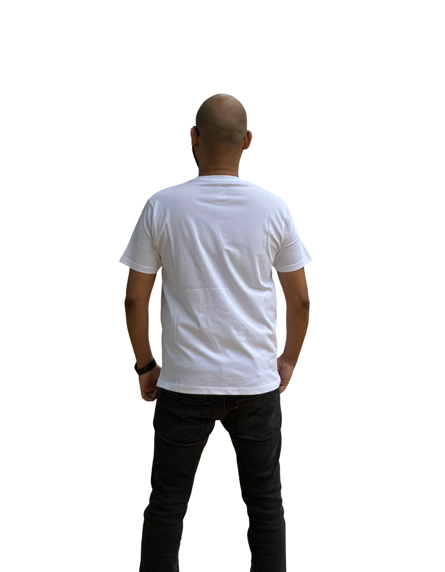 Classic Everyday Tee – 180 GSM Cotton Plain Tshirt in White